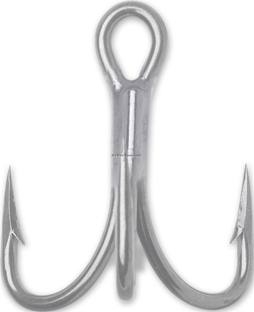 Picture of Vmc Treble Hook With Cut Point, Size 1/0, Short Shank, O'shaughnessy, Heavy Wire, Perma Steel, 25 Per Pack