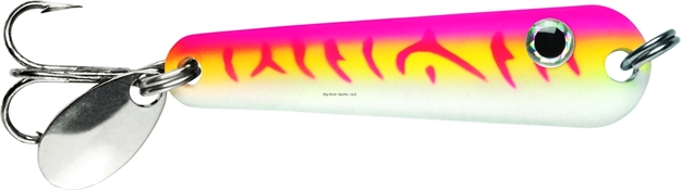 Picture of Vmc Tumbler Spoon, 1/8 Oz, 1-1/2", #10 Hook, Glow Pink Fire UV