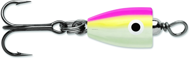 Picture of Vmc Tungsten Chandelier Jig, 1/16 Oz, #14 Hook, Pink Chartreuse Glow