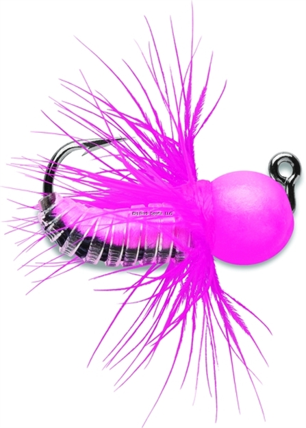 Picture of Vmc Tungsten Fly Jig, 1/16 Oz, #10 Hook, Glow Pink