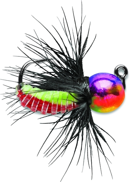 Picture of Vmc Tungsten Fly Jig, 1/16 Oz, #10 Hook, Metallic Rainbow