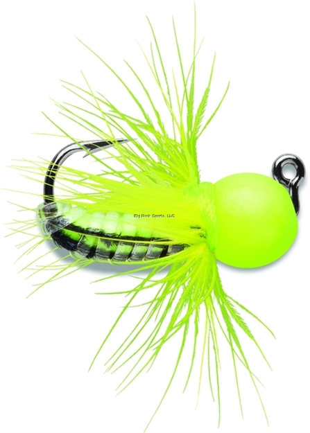 Picture of Vmc Tungsten Fly Jig, 1/32 Oz, #12 Hook Glow Chartreuse