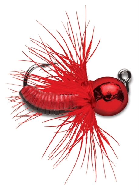 Picture of Vmc Tungsten Fly Jig, Sinking, 1/32 Oz, #12 Hook, Metallic Red, 2 CD