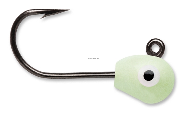 Picture of Vmc Tungsten Mongo Jig, Sinking, 1/16 Oz, #10 Hook, Glow, 2 CD