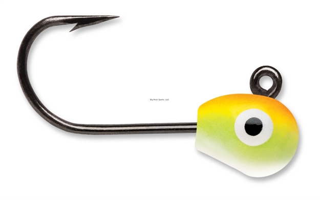 Picture of Vmc Tungsten Mongo Jig, Sinking, 1/16 Oz, #10 Hook, Orange Chartreuse Glow, 2 CD