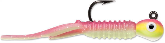Picture of Vmc Tungsten Nymph Jig, 1/16 Oz, #8 Hook, Pink Chartreuse Glow