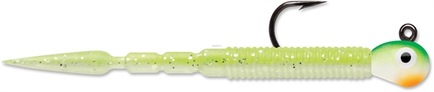 Picture of Vmc Tungsten Probe Jig, 1/16 Oz, #8 Hook, Green Orange Glow