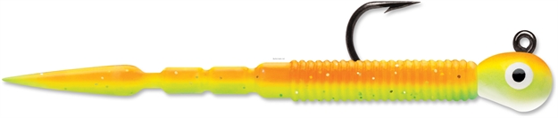 Picture of Vmc Tungsten Probe Jig, 1/16 Oz, #8 Hook, Orange Chartreuse Glow