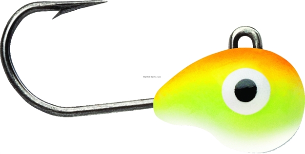 Picture of Vmc Tungsten Tubby Jig, 1/16 Oz, #10 Hook, Orange Chartreuse Glow