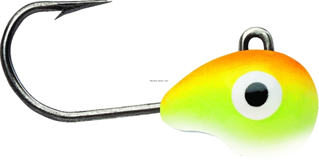 Picture of Vmc Tungsten Tubby Jig, 1/32 Oz, #12 Hook Orange Chartreuse Glow