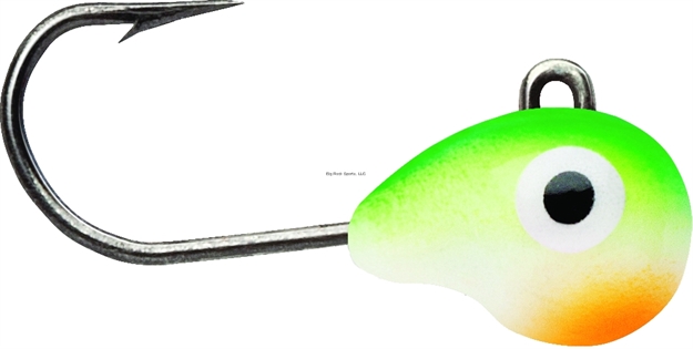 Picture of Vmc Tungsten Tubby Jig, 1/64 Oz, #14 Hook, Green Orange Glow