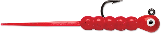 Picture of Vmc Tungsten Wax Tail Jig, 1/16 Oz, #8 Hook, Glow Red