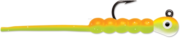 Picture of Vmc Tungsten Wax Tail Jig, 1/16 Oz, #8 Hook, Orange Chartreuse Glow