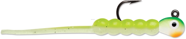 Picture of Vmc Tungsten Wax Tail Jig, 1/32 Oz, #10 Hook, Green Orange Glow