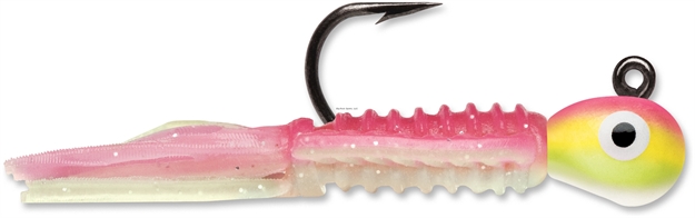 Picture of Vmc Tungsten Wingding Jig, 1/32 Oz, #10 Hook, Pink Chartreuse Glow