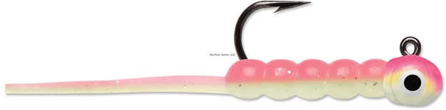 Picture of Vmc Wax Tail Jig, 1/32 Oz, # 6 Hooks, Pink Chartreuse Glow, 2Pk