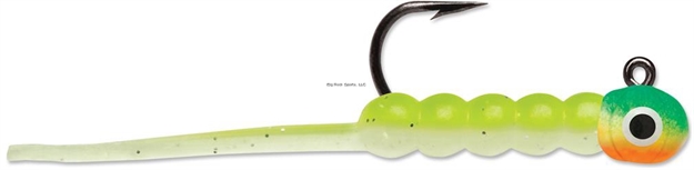 Picture of Vmc Wax Tail Jig, 1/32 Oz, #6 Hooks, Green Orange Glow, 2Pk