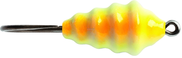 Picture of Vmc Waxy Jig 1/16 Oz, #6 Hook, Orange Chartreuse Glow