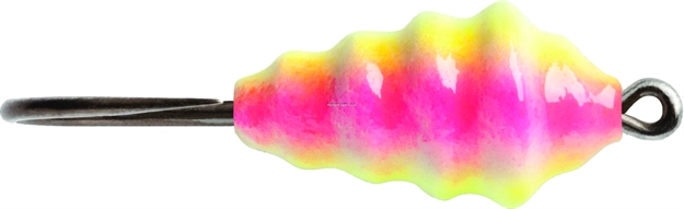 Picture of Vmc Waxy Jig 1/16 Oz, #6 Hook, Pink Chartreuse Glow