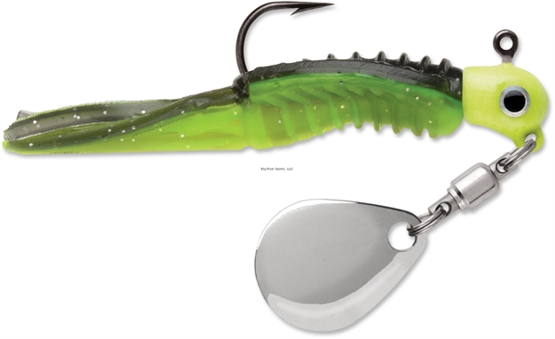 Picture of Vmc Wingding Spin Jig, 1/8 Oz, Black Chartreuse Glow