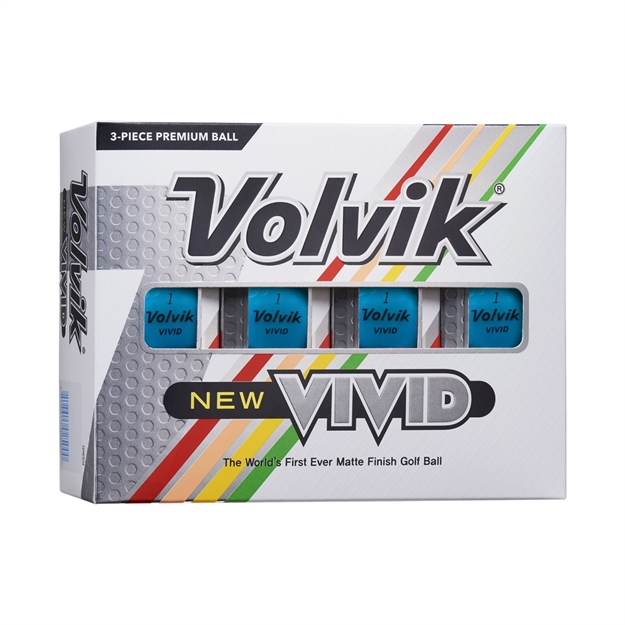 Picture of Volvik 2022 Vivid Golf Balls Matte Blue 12Pk