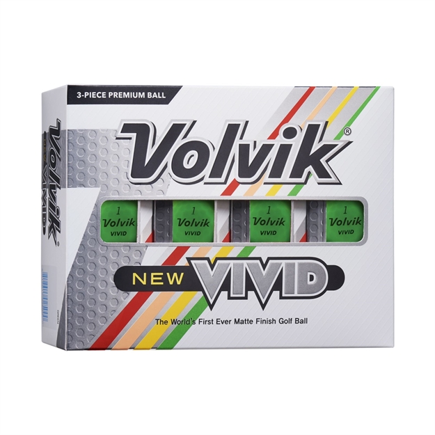 Picture of Volvik 2022 Vivid Golf Balls Matte Green 12Pk 9564