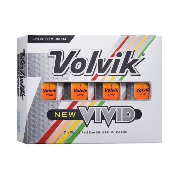 Picture of Volvik 2022 Vivid Golf Balls Matte Orange 12Pk