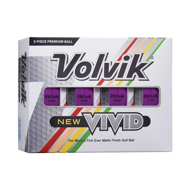 Picture of Volvik 2022 Vivid Golf Balls Matte Purple 12Pk