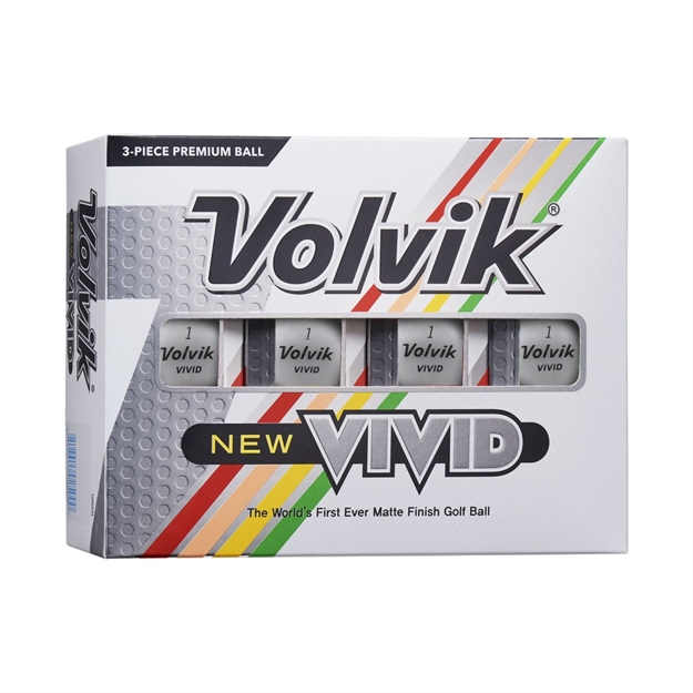 Picture of Volvik 2022 Vivid Golf Balls Matte White 12Pk