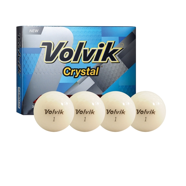 Picture of Volvik Crystal 3 PC Golf Balls (White)