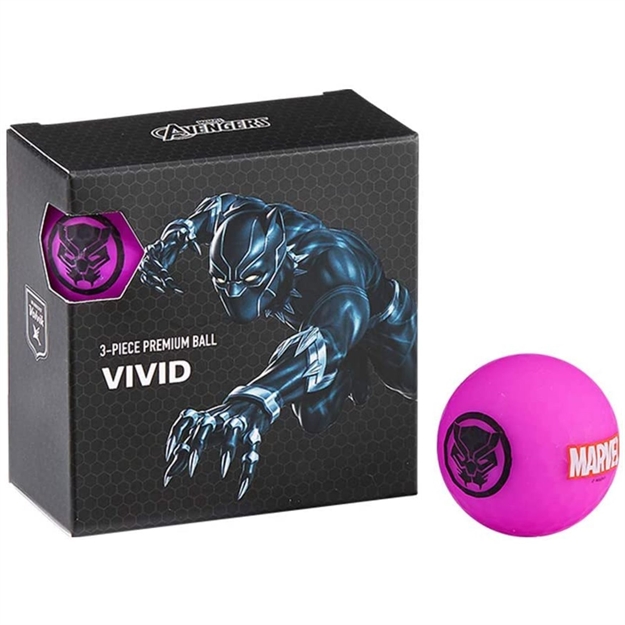 Picture of Volvik Marvel Golf Balls 4Pk-Black Panther