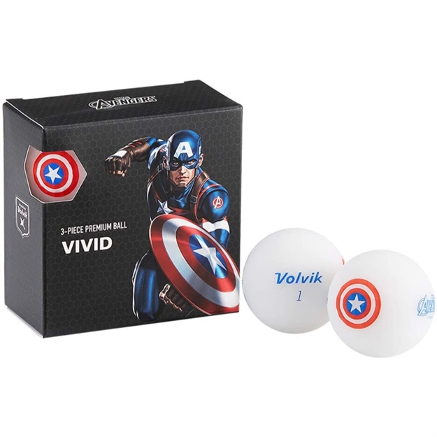 Picture of Volvik Marvel Golf Balls 4Pk-Captain America