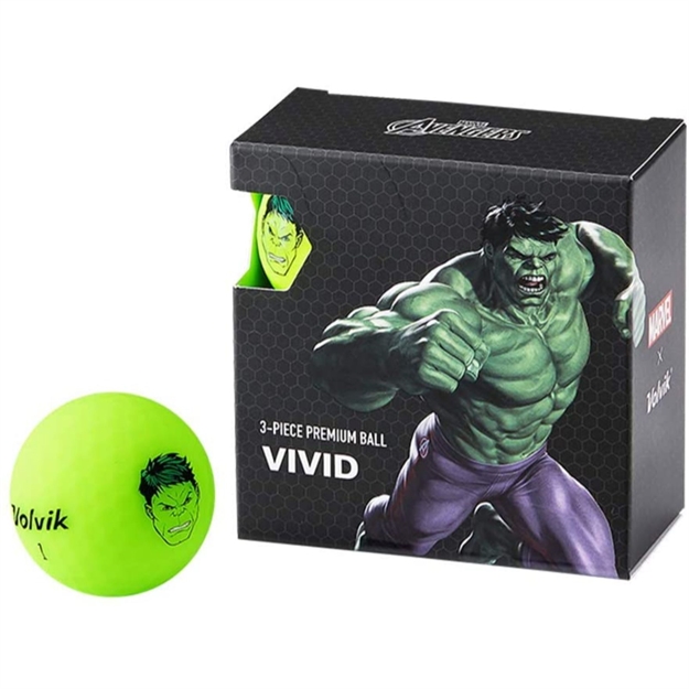 Picture of Volvik Marvel Golf Balls 4Pk-The Hulk