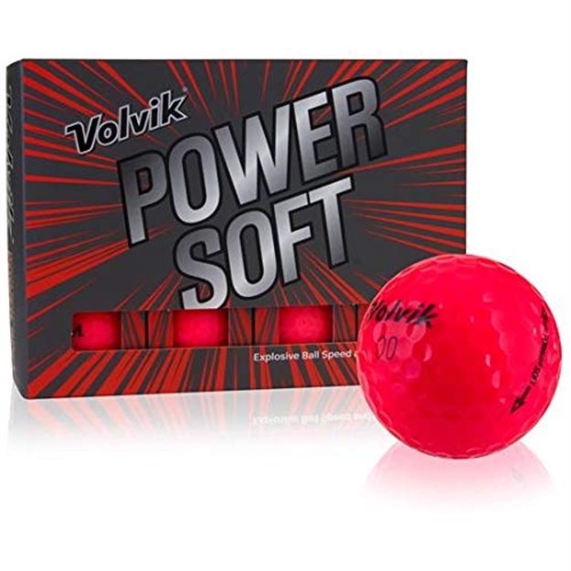Picture of Volvik Power Soft Golf Balls Dozen - Gloss Red