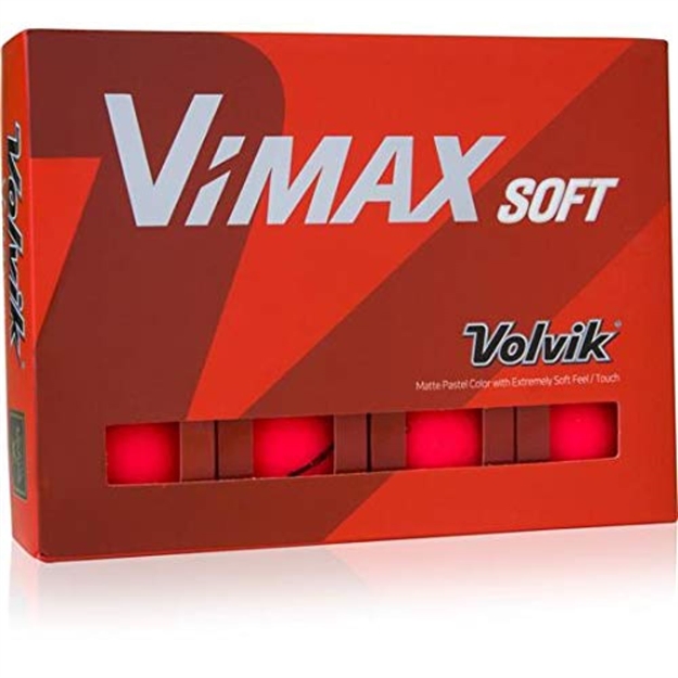Picture of Volvik Vimax Golf Balls Dozen - Matte Red