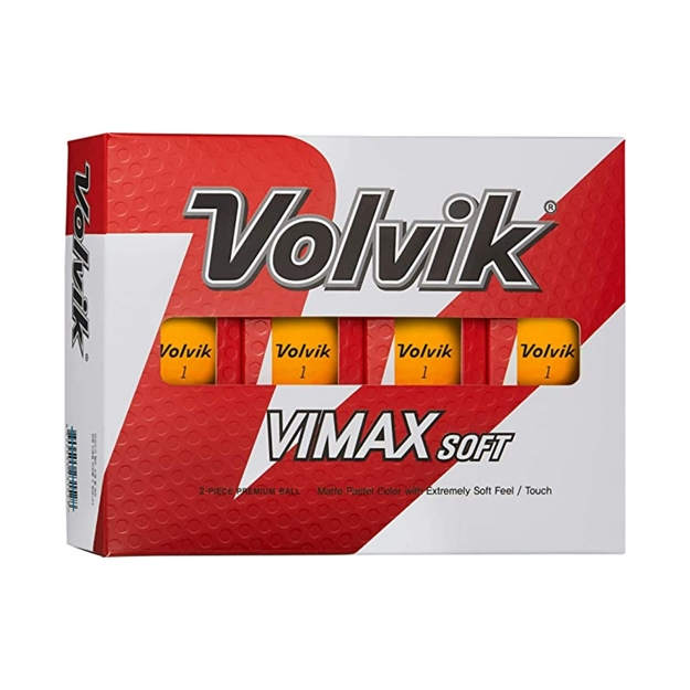 Picture of Volvik Vimax Soft Golf Balls Matte Orange 12Pk