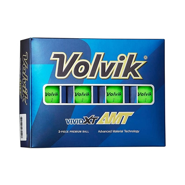 Picture of Volvik Vivid XT Amt Golf Balls Matte Green 12Pk