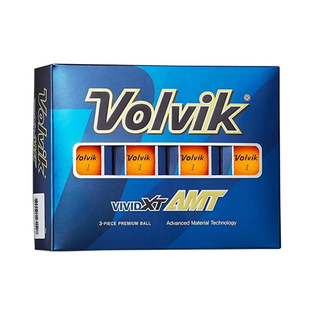 Picture of Volvik Vivid XT Amt Golf Balls Matte Orange 12Pk