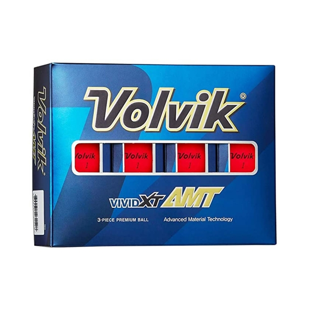 Picture of Volvik Vivid XT Amt Golf Balls Matte Red 12Pk 9515