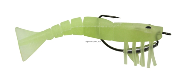 Picture of Vudu 3.5"  Weedless Shrimp 2/Pk Glow