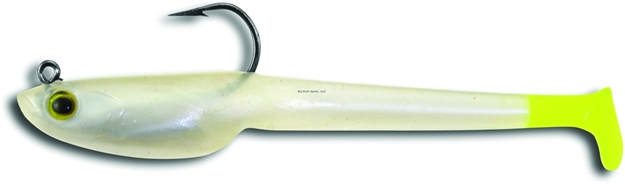 Picture of Vudu 4 Eel 1/4 OZ  Pearl / Chart Tail