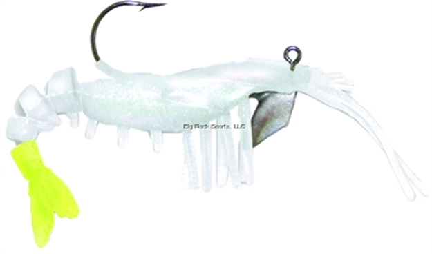 Picture of Vudu Baby Shrimp, 2", 1/16 Oz, White/Chartreuse Tail