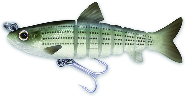 Picture of Vudu Mullet, 4.5", 1/2 Oz, High Definition Striped Mullet, Sinking