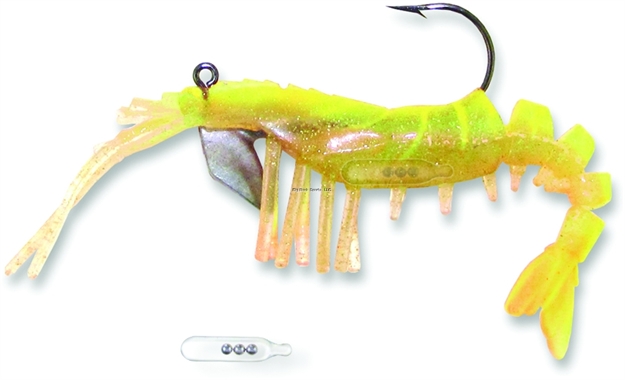 Picture of Vudu Rattler Shrimp, 3.5", 1/4 Oz, Chartreuse