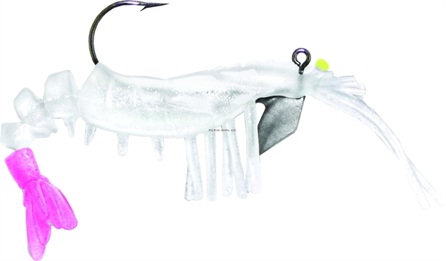 Picture of Vudu Shrimp, 3.5", 1/8 Oz, Glow Ghost/Pink Tail, Floating