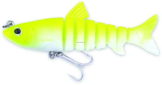 Picture of Vudu Slow Sink Mullet, 4.5", 1/2 Oz, Chartreuse, Sinking