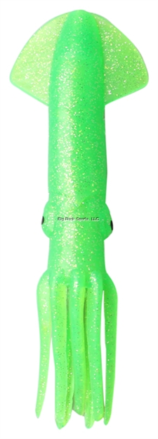 Picture of Vudu SR Squid 9" Green With Silver Fleck Body