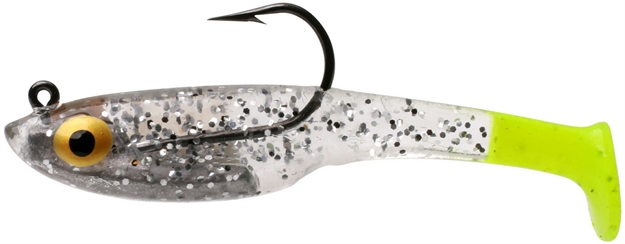 Picture of Vudu Vixen Swimbait, 3", 2/Pk, 1/4Oz, Silver Flake /Chart