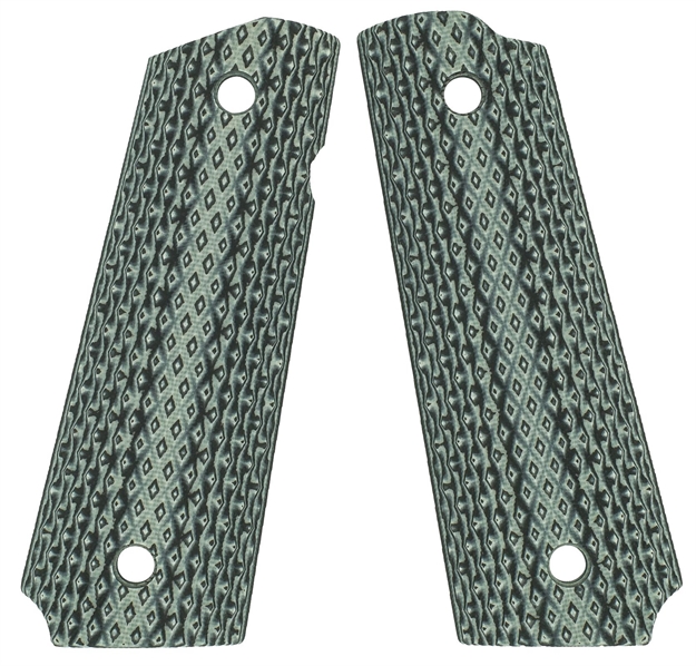 Picture of VZ Grips Dbbgxa 1911 Diamond Back Grip Panels Diamond Texture G10 Black/Gray