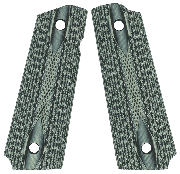 Picture of VZ Grips Ddbgxa 1911 Double Diamond Grip Panels Diamond Texture G10 Black/Gray